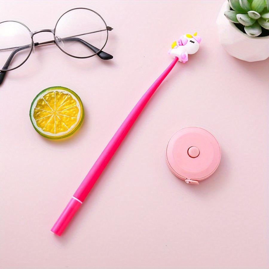 48Pcs 0.5mm Cute Unicorn Shape Neutral Pen, Cute Style Durable School Learn Water-based Pen for Awarding Student Prizes, Smooth Writing Office Supplie