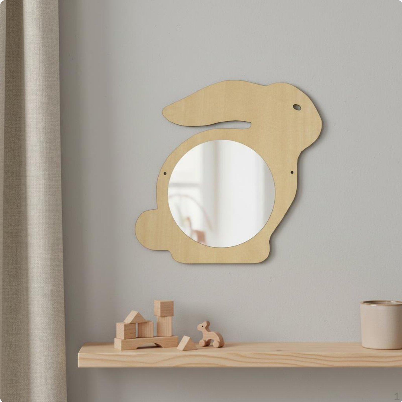 Nordic Style Hanging Mirror Shatterproof Acrylic Lightweight House Decoration for Kids,