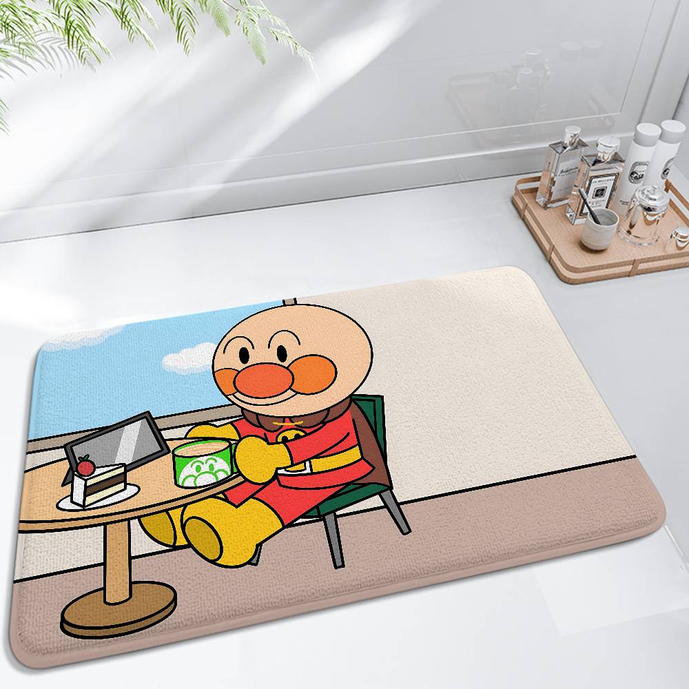 A-Anpans-man Floor Mat Living Room Rug For Bedroom Welcome Mat Outdoor Rug