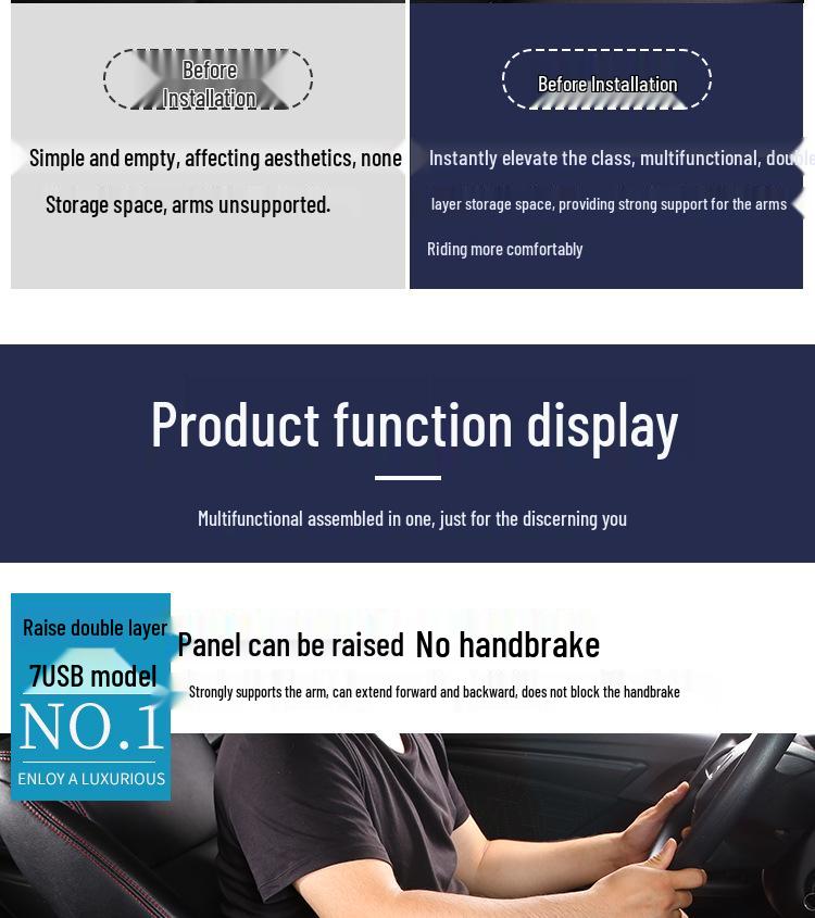 Compatible Armrest Box for Volkswagen Bora Classic & Golf 4