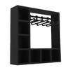 Doll Clothes Closet Wardrobe with 10 Hangers Doll Accessories Display Box Figures Clothing Storage Cabinet