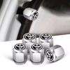 5Pcs Metal Tire Valve Stem Caps Dustproof Waterproof Universal for Hilux Yaris Corolla Camry CHR Auris Tacoma Accessories