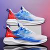 Men Running Shoes Mesh Breathable Outdoor Sports Flat Casual Comfortable Tennis Shoes Lace-up Trendy Sneakers for Man