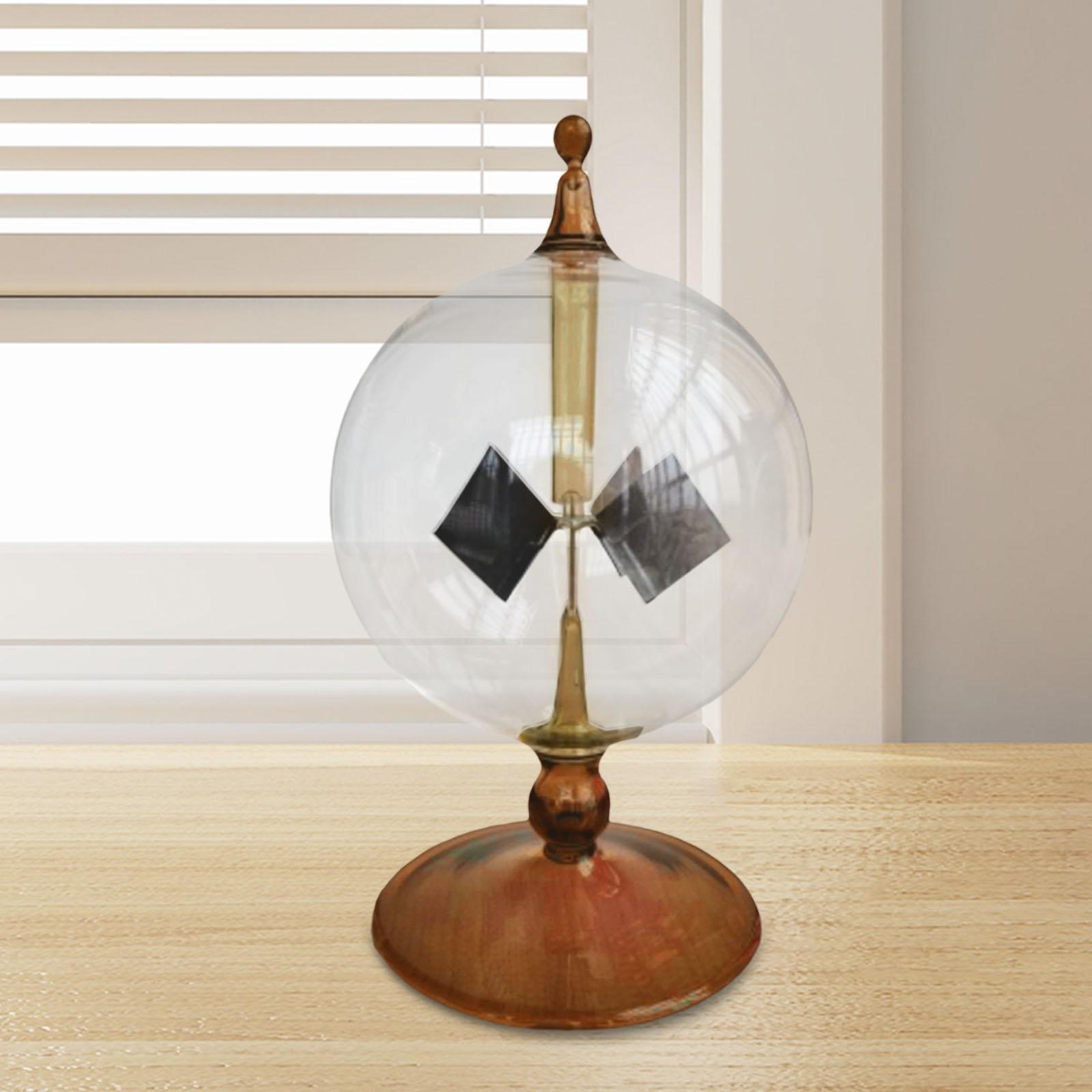 

Ветряная мельница с солнечным светом и давлением, настольная игрушка высотой 13,8 см для учебных комнат, профессиональный инструмент для обучения физике, украшение жёлтый