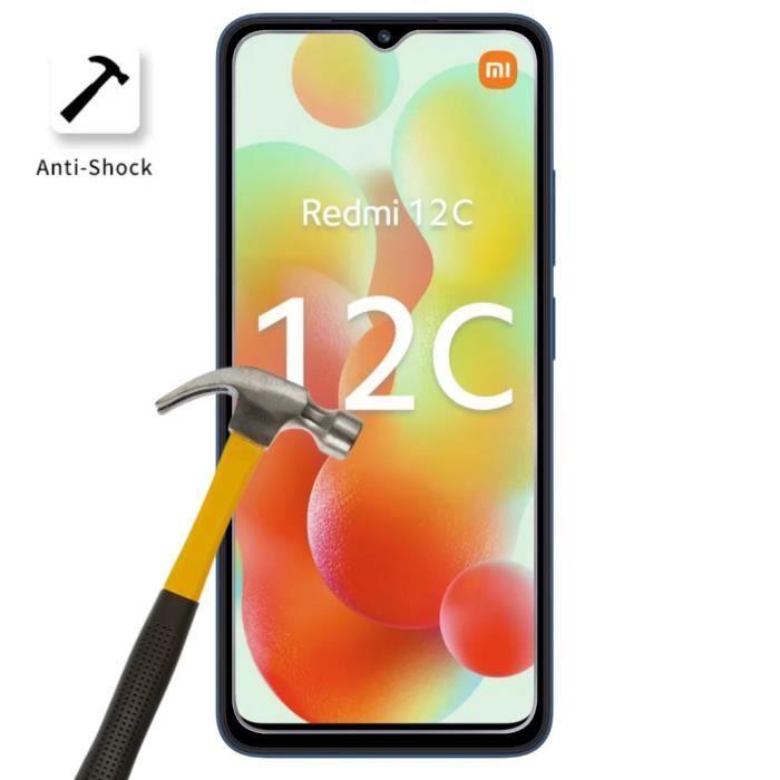 Tempered Glass - Phonillico - Xiaomi Redmi 12C - Pack of 2 - Scratch-resistant - Screen Protector