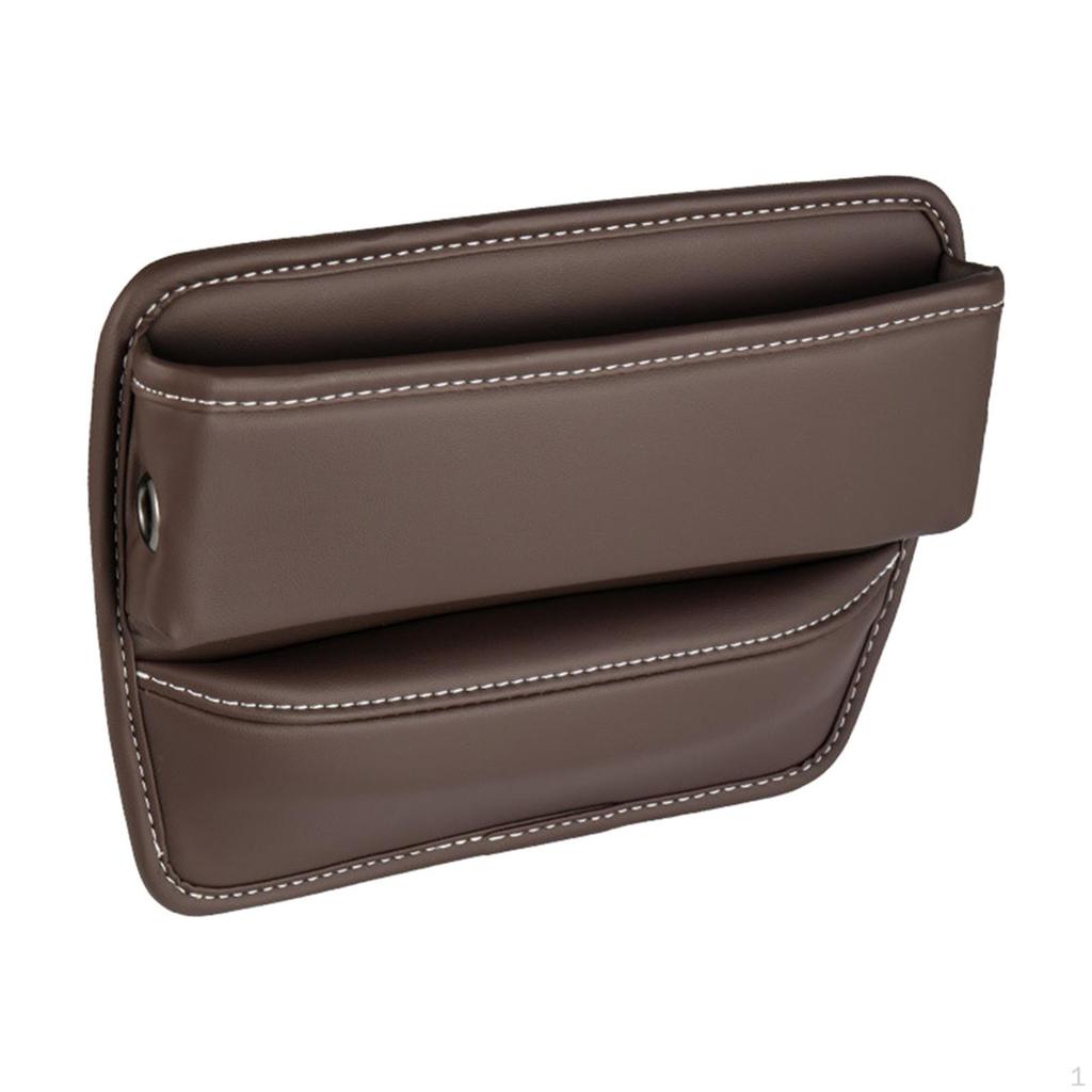 Car Gap Filler Easy To Install Storage Automotive Accessories Multifunction PU Console Organizer for