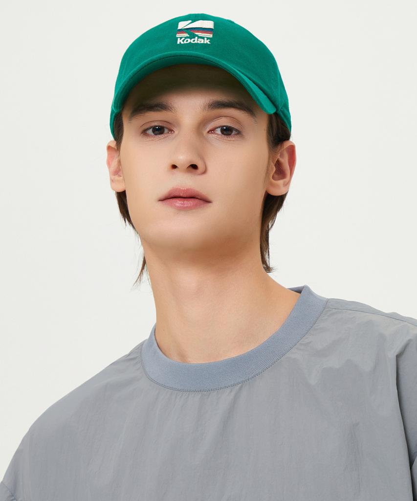 KODAK Rainbow Embroidered Ball Cap Green