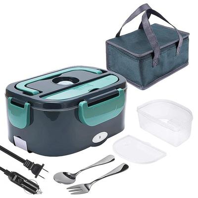 Electric Lunch Box, Portable Food Heating Box 2 In 1 for Car, Work, Home and Office Capacity 1.5L American Plug | Breakfast Boxes