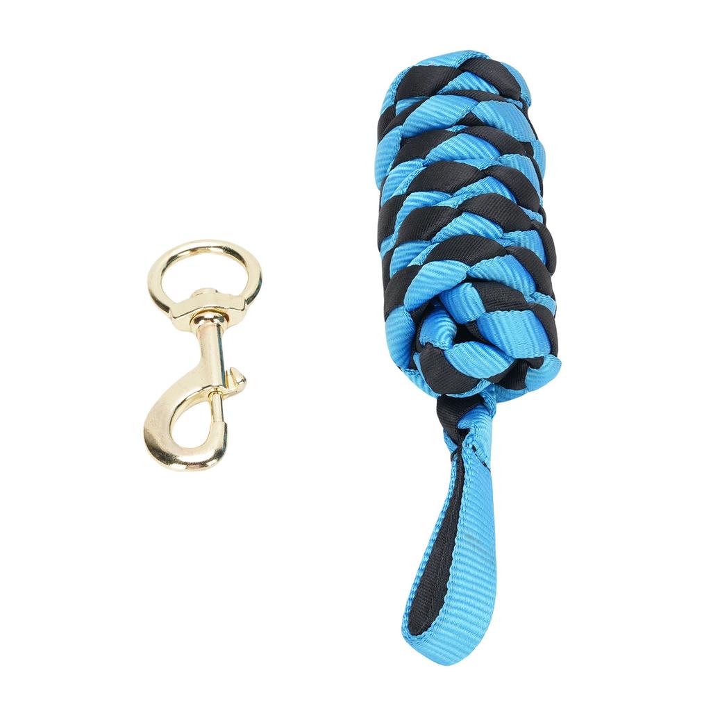 Horse Lunge Line with Rotating Snap Hook Nylon Webbing Comfortable Grip Long Horse Training Rope for Daily Training