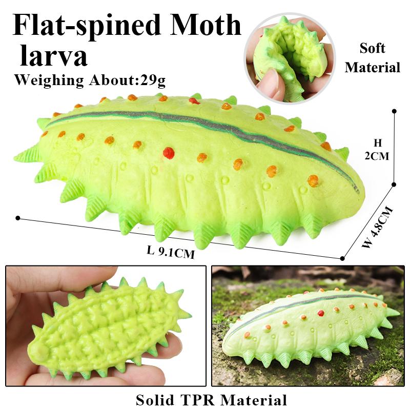 Oenux Insect Animal Wild Reptile Model Soft TPR Mantis Lizard Chameleon Housefly Gekko Action Figures Halloween Trick Kid Toy