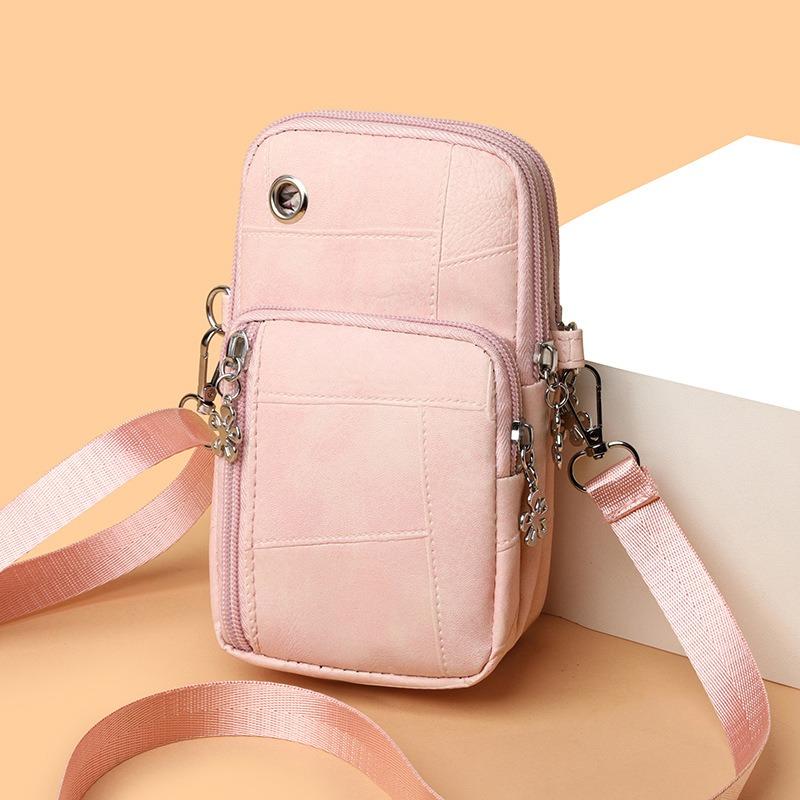 Nowa Koreańska Torebka na Telefon Modna Minimalistyczna Wszechstronna Mini Mała Torebka Etui na Telefon Pionowy Portfelik na Nadgarstek na Monety