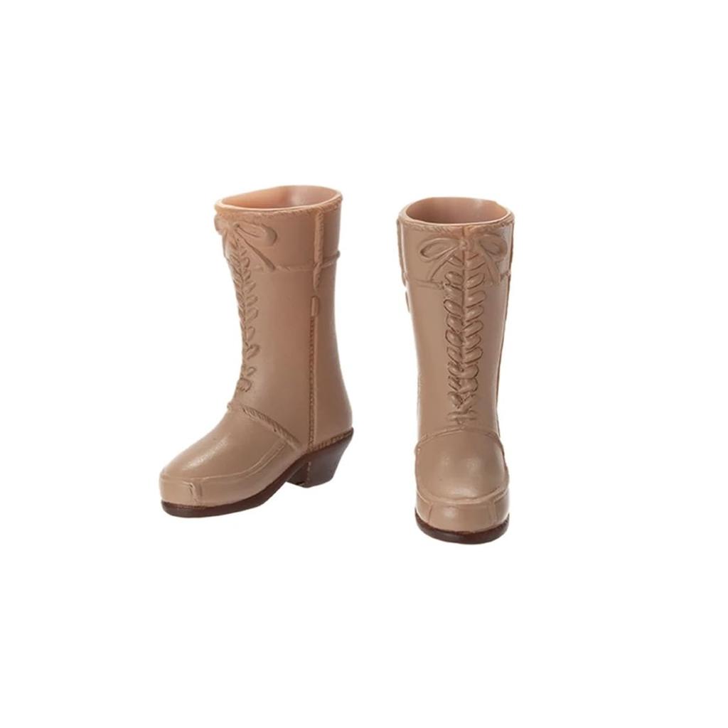 Obitsu Seisakujo Soft Vinyl Short Boots for 16 Scale Dolls, Beige, 27SH-F004-BG