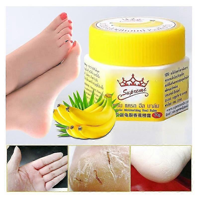 Banana Cream Foot Balm 20g Anti-Drying Cracked Heel Repair Cream Smoothing Foot Cream for Dead Skin Care