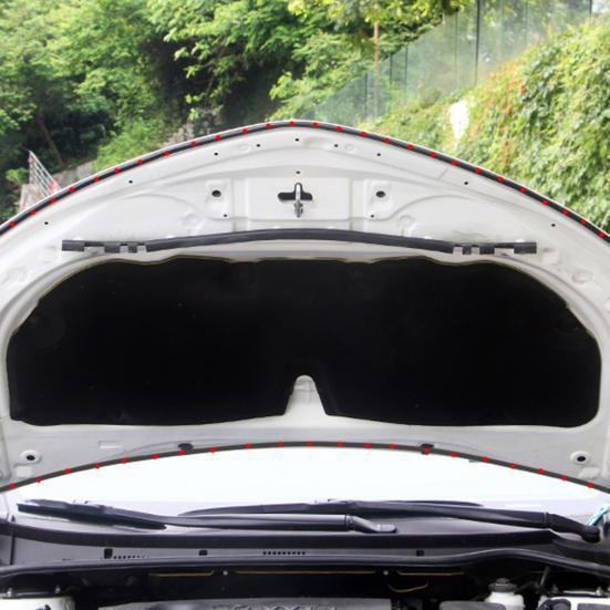 1 Roll Car Door Sealing Strip Noise Reduction Windproof Water-Resistant Self Adhesive Strong Stickiness Easy To Install Auto Door Rubber Seal Strip