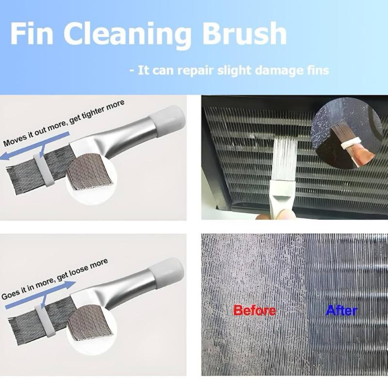 Air Conditioning Fin Straightener Stainless Steel Fin Comb/Air Conditioner Coil Cleaner Brushes Evaporator Radiator Repair Tool