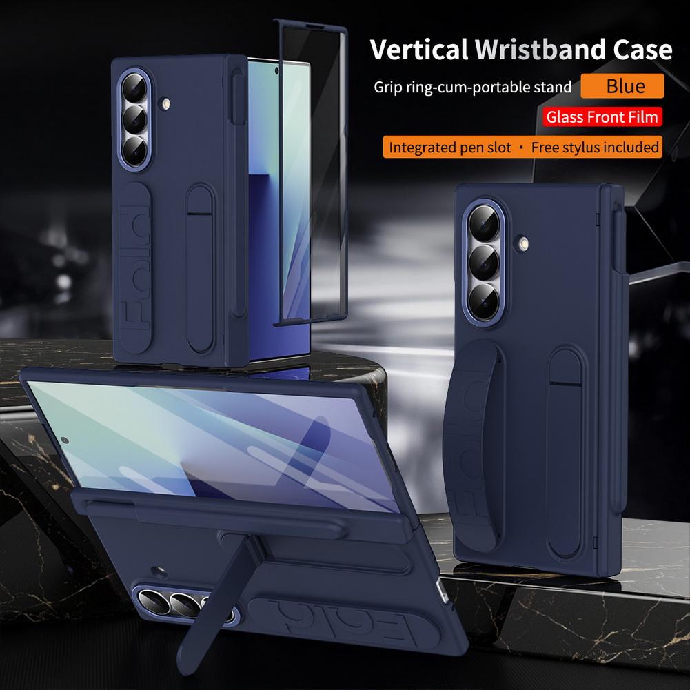 Multifunctional Kicktand Wrist Strap Folding Case For Samsung Z Fold 7 Fold SE Special Edition Galaxy Z Fold 6 5 4 Cover