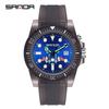 Sanda 6078 Dual Calendar Student Watch with Transparent Strap - Waterproof & Luminous
