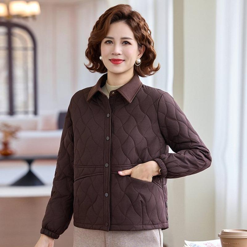 

Padded jacket new padded jacket medium padded jacket short loose casual 5XL [recommended 150-80kg] коричневый