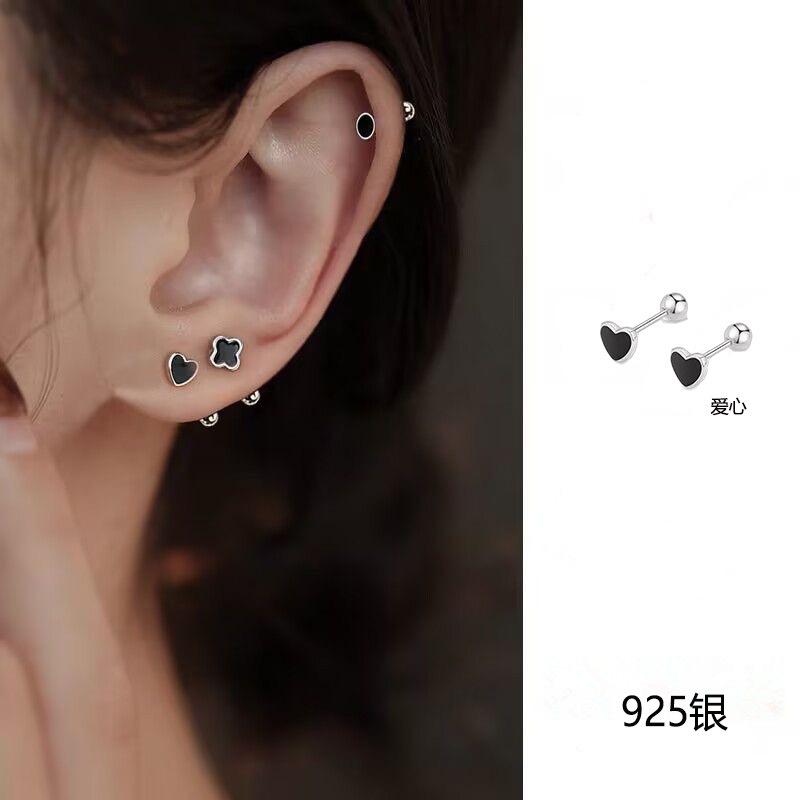 2Pcs Female stud earrings for ear holes, ear bone studs, zirconium ear canal studs, ear rings, ear ornaments