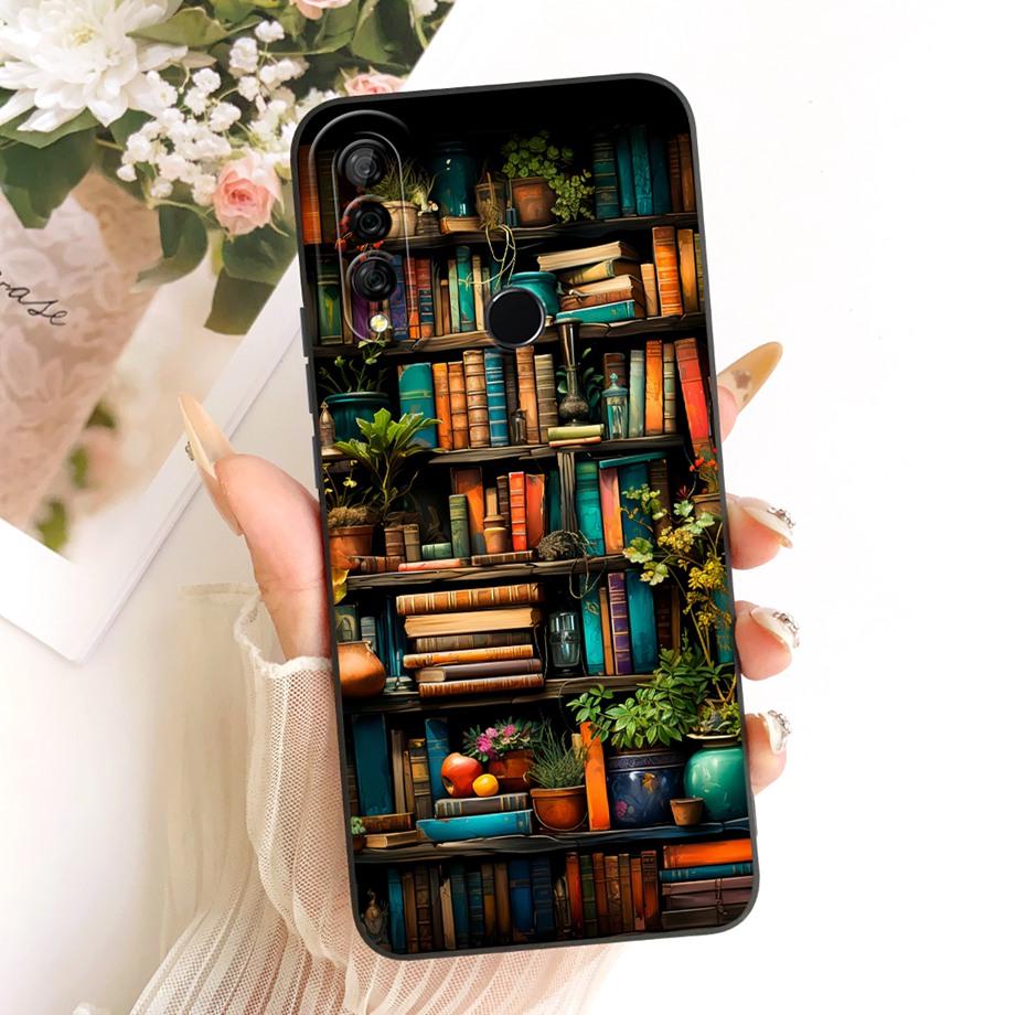 Luxury Fashion Painting Phone Case For Huawei Honor 10 10i 10 Lite 10x Lite Back Cover Liquid Silicone Soft Bumper Shockproof