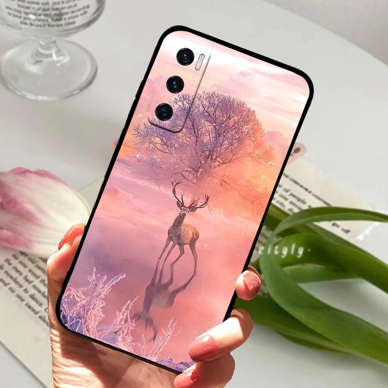 Do etui Vivo Y70 4G Y70 2020 Uroczy Kreskówkowy Odporny na Wstrząsy Silikonowy TPU Miękki Pokrowiec na Telefon Do VIVO V20 SE Telefon Zderzak Ochronny Torby
