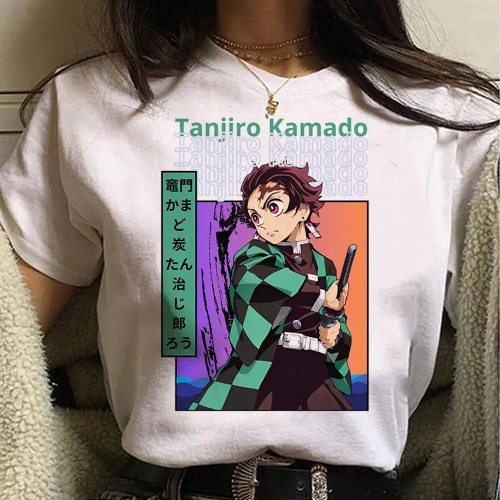 Demon Slayer Kimetsu No Yaiba Unisex T Shirt Women Unisexga Funny Y2K Unisex T Shirt Girl Funny Clothing Aesthetic Clothes