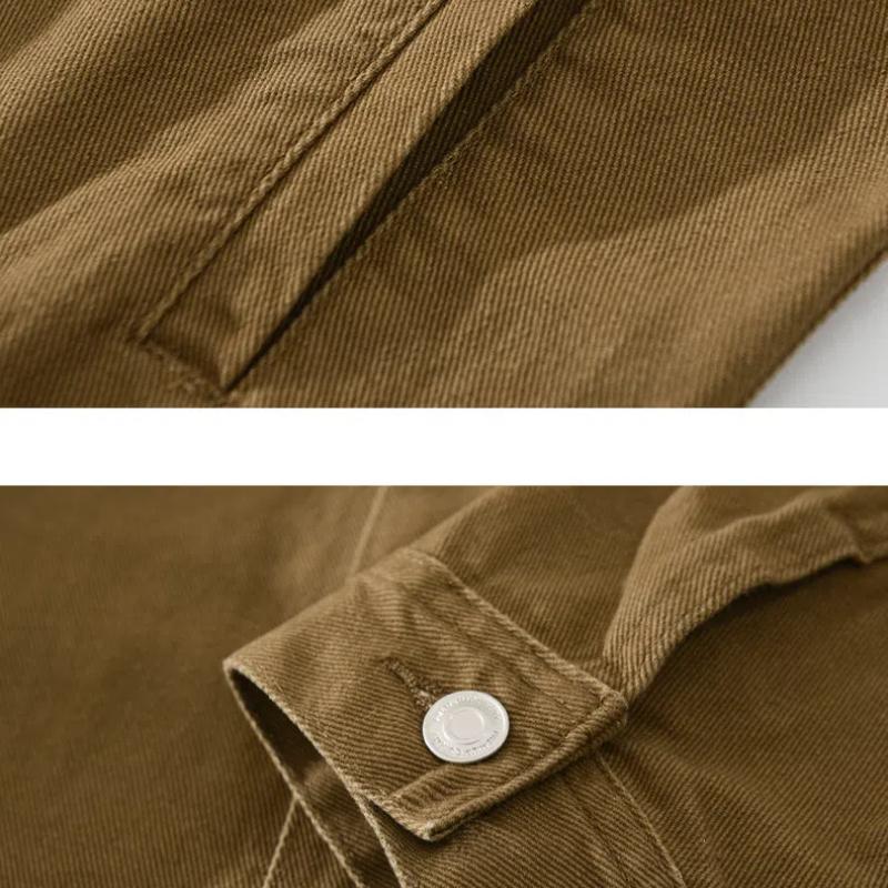 Reine Baumwolle Cargo Jacken für Männer Frühling Herbst Denim Männer Jacken Frühling Herbst Casual Einreiher Jean Mantel Jugend Streetwear