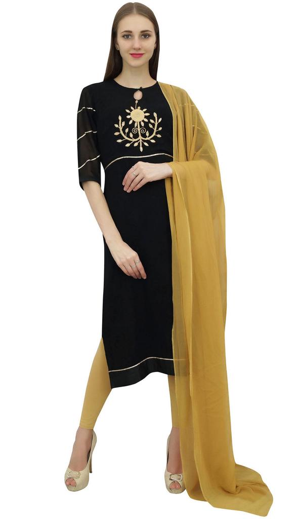 Atasi Womens Flaired Anarkali Salwaar Kurta Suit with Dupatta Readymade