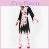 Exquisite Halloween Themed Adult Costume Featuring Devil Blood Witch Dress Design