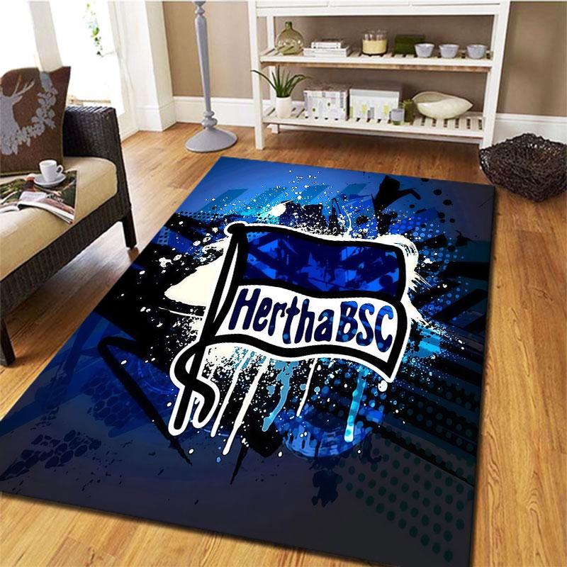 Hertha BSC Carpet Rug for Living Room Bedroom Home Sofa Decoration,Kids play Non-slip Floor Mat