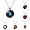 Elegante Michael Jackson Time Gem Anhänger Halskette mit Legierungsanhänger 51-80cm lang