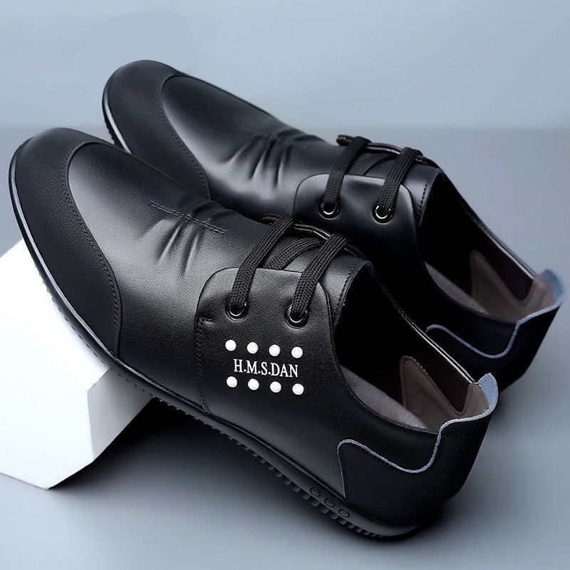 % Shoes Men's New Summer Leather Men's Casual Leather Shoes Men's Soft-soled Non-slip Shoes