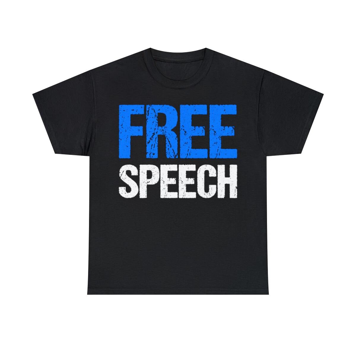 Free Speech Graphic T-Shirt, Sizes S-5XL M