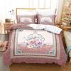 Luxurious Retro Flowers and Plants Duvet Cover Microfiber Exotic European Style Flowers for Women Gifts Bedroom Decoration King