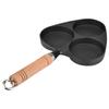 3 Mold Cast Iron Omelette Egg Burger Fried Egg Pot Pancake Pan