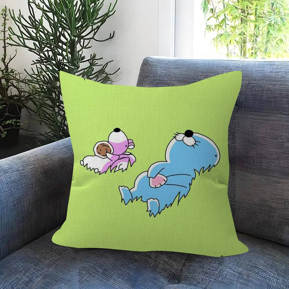 Cartoon Anime BBonobono  Pillow Cushion Cover Pillowcase Living Room Sofa Home Decor Customized
