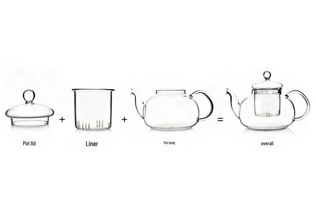 8-Piece Heat-Resistant Borosilicate Glass Tea Set with Flower Teapot – Perfect for Business Gifts