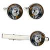 Polish Lowland Sheepdog, PON, Valee Sheepdog - Cufflinks and Tie with Your Photo, a Suit Decoration, Men's Jewelry from the Brand.