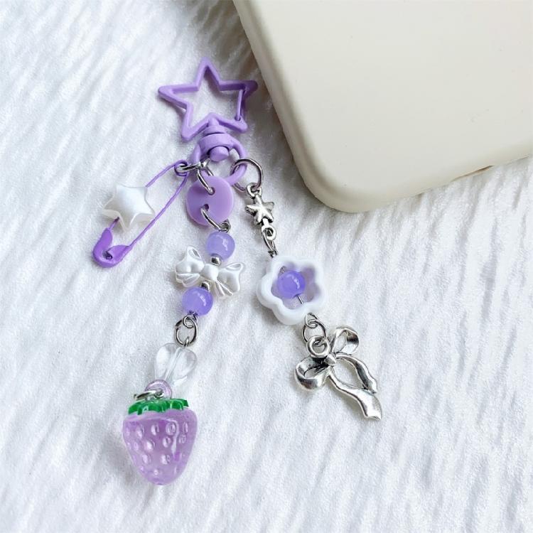 Multipurpose Love Star Bowknot Charm Portable Key Holder for Stylish Women Practical Bag Accessory for Daily Use