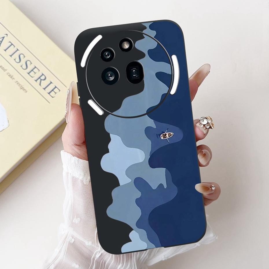Fashion Painting Phone Case For Nothing Phone (3a) Pro Black Silicone Soft Cover For Nothing Phone3a 3a Pro Cases Bumpers