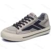 Fashion Fashion Trend Versatile Low Top Casual Canvas Shoes for Men 2025 Autumn New Niche Designed Comfortable Non Slip Lace Up Sneakers