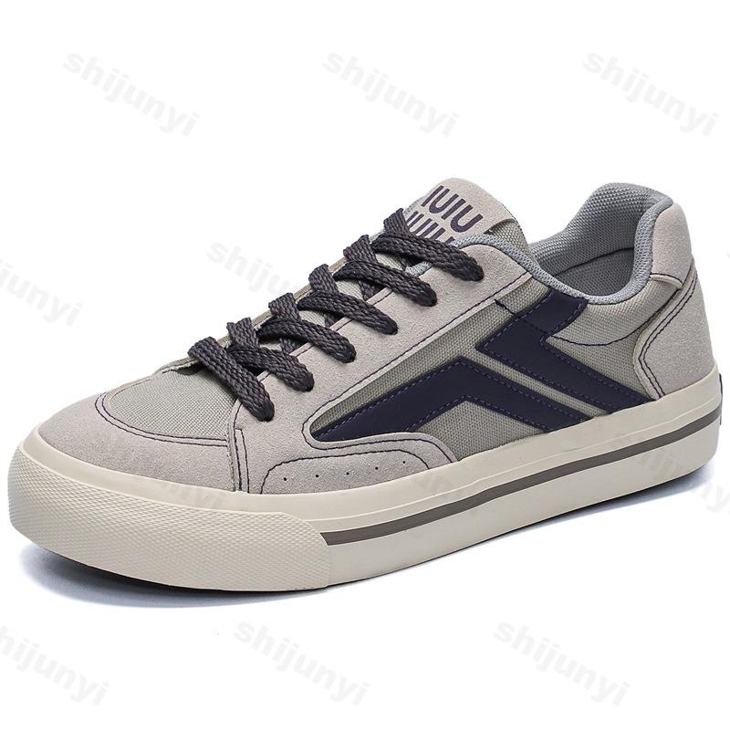 Fashion Fashion Trend Versatile Low Top Casual Canvas Shoes for Men 2025 Autumn New Niche Designed Comfortable Non Slip Lace Up Sneakers
