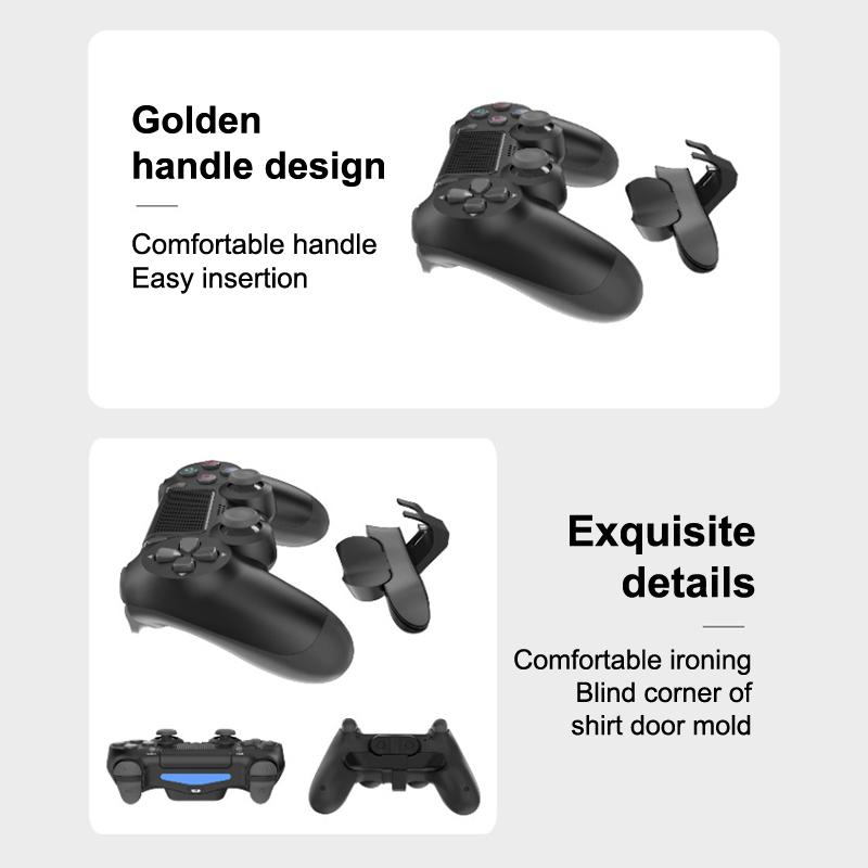 Ps4 Controller Paddles Extended Gamepad Back Button Attachment Joystick Rear Button With Turbo Key Adapter