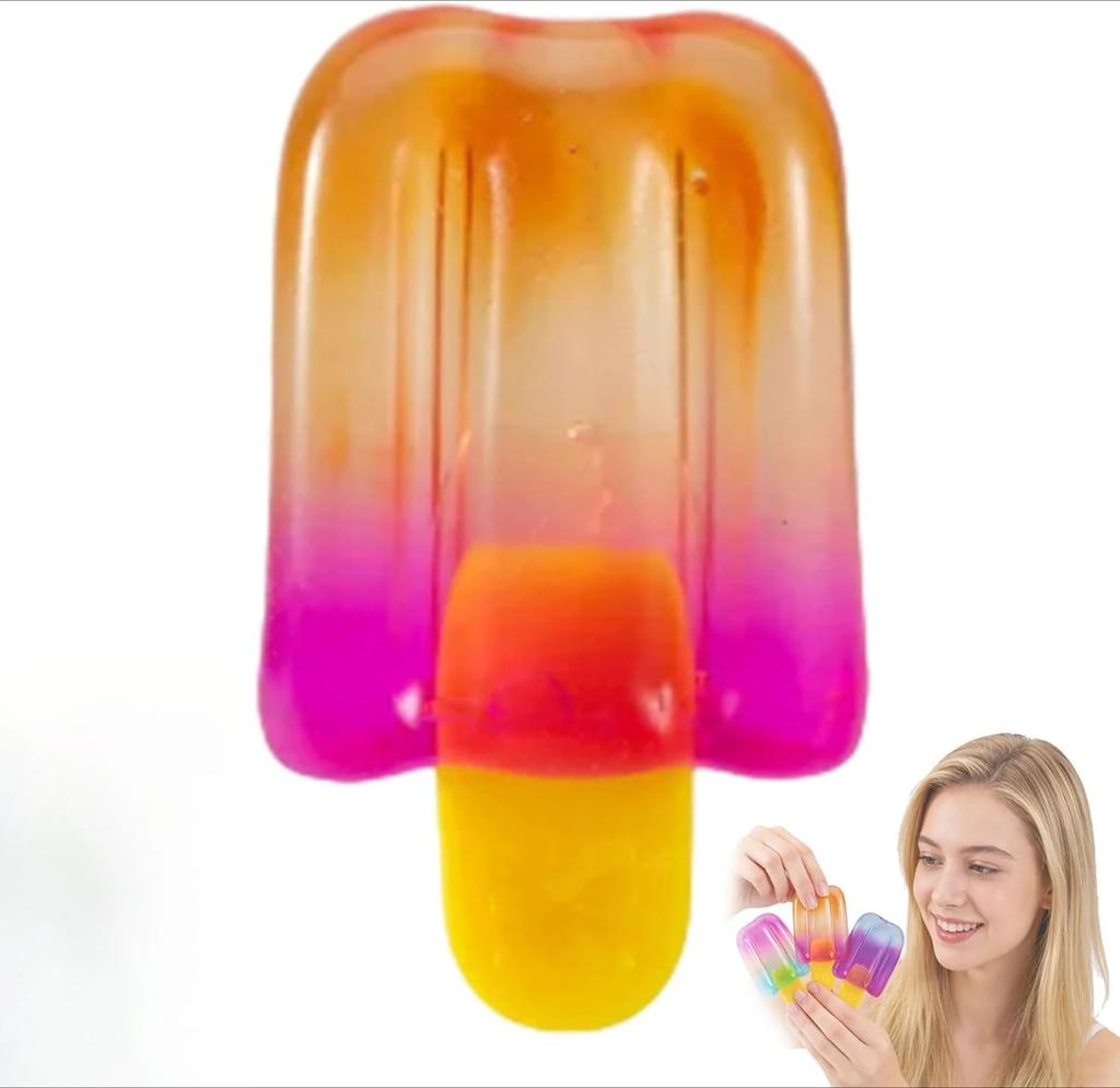 Ice Cream Squishy: Slow Rising Food Squeeze Toy, Summer Sensory Stress Relief, Aesthetic Dessert Decor, Party Favors, New
