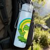1PC Rainbow Frog Cartoon Design 750ml Color Plastic Sports Water Bottle Leakproof Flip Straw Lid Suitable for Sports Office Home Use