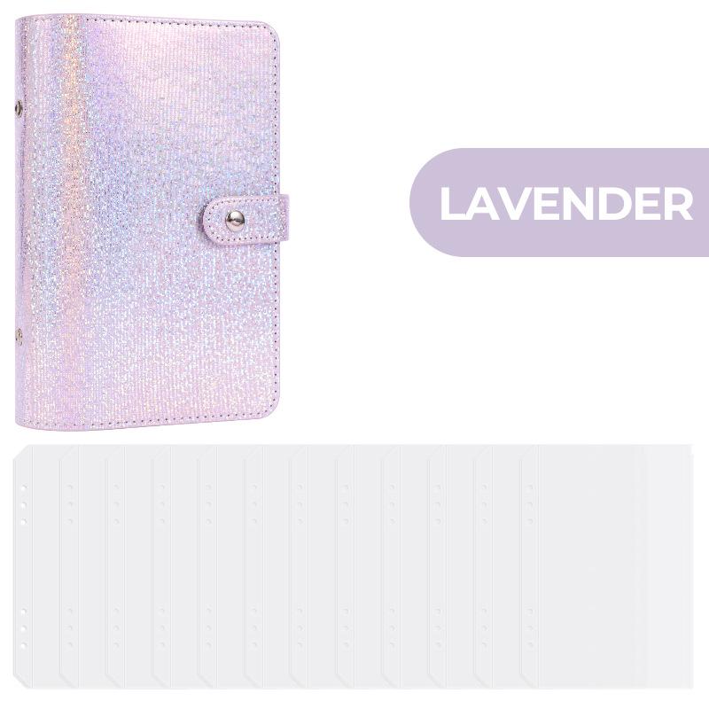 A6 Crystal Ring Binder Cash Budget Book and Daily Financial Planner.