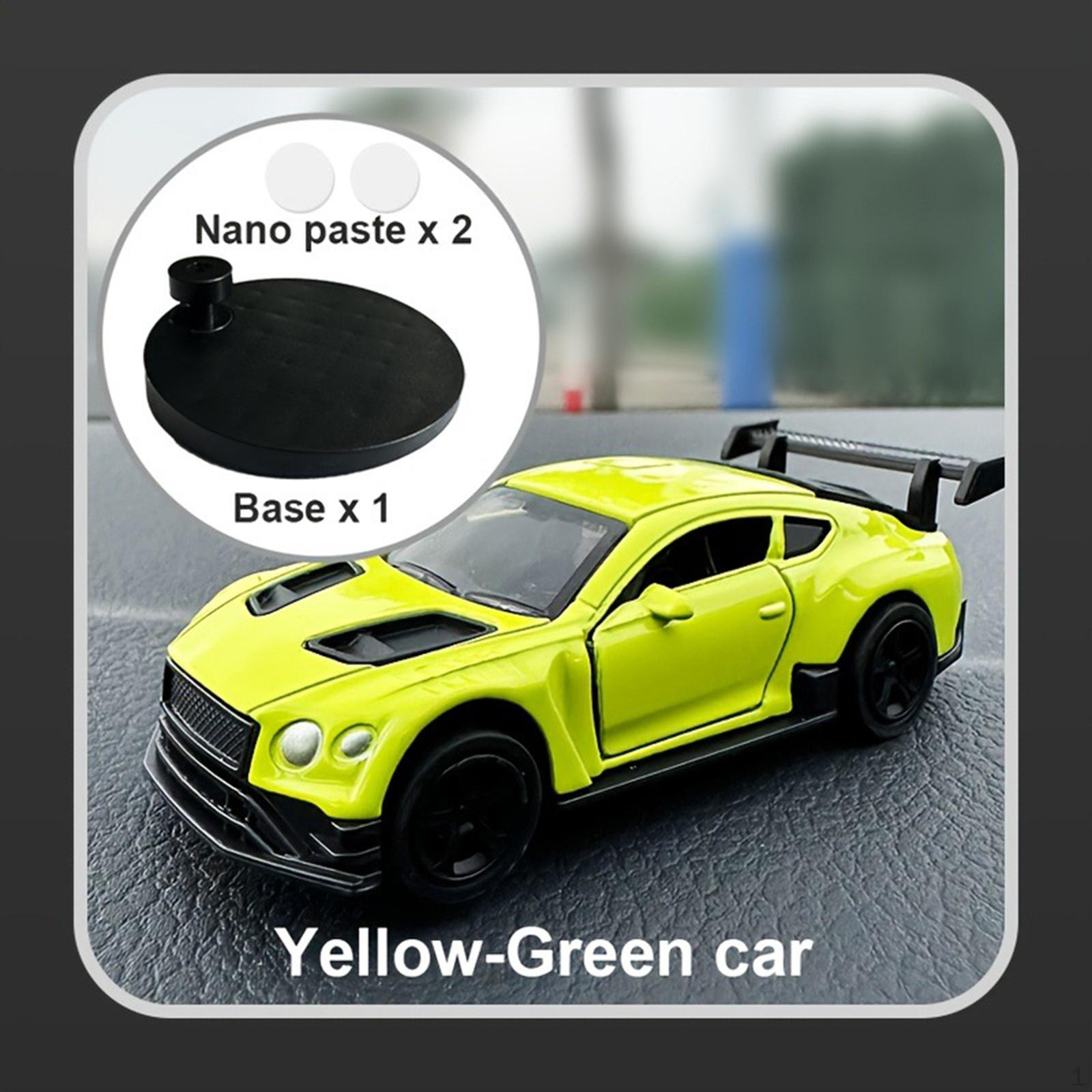 

1/64 Scale Drift Car Model for Center Console Display And Office Decor Yellow Green