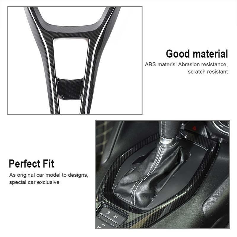 Car Gear Shift Panel Decoration Protective Cover For Chevy Camaro 2017 Up Car Interior Accessories