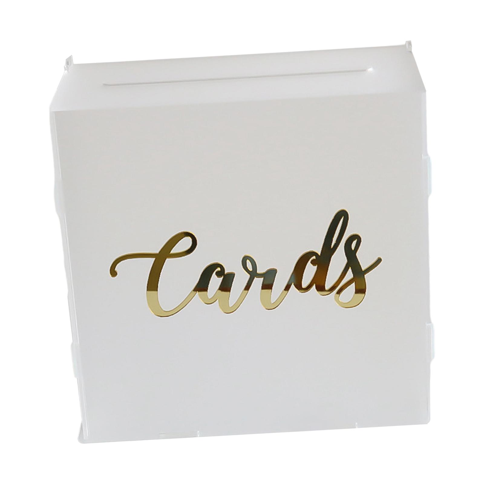 

Acrylic Wedding Cards Boxes Party Favors Greeting Card Box Acrylic Card Box for Reception Graduation Anniversary Party Wedding