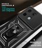 For Xiaomi Redmi Note 13 Pro Case Slide Lens Armor Phone Case For Redmi Note13 13Pro + Plus Car Magnetic Holder Ring Back Cover